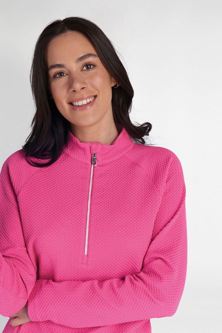 Picture of Green Lamb Ladies Essie Raglan Long Sleeve Top - Magenta