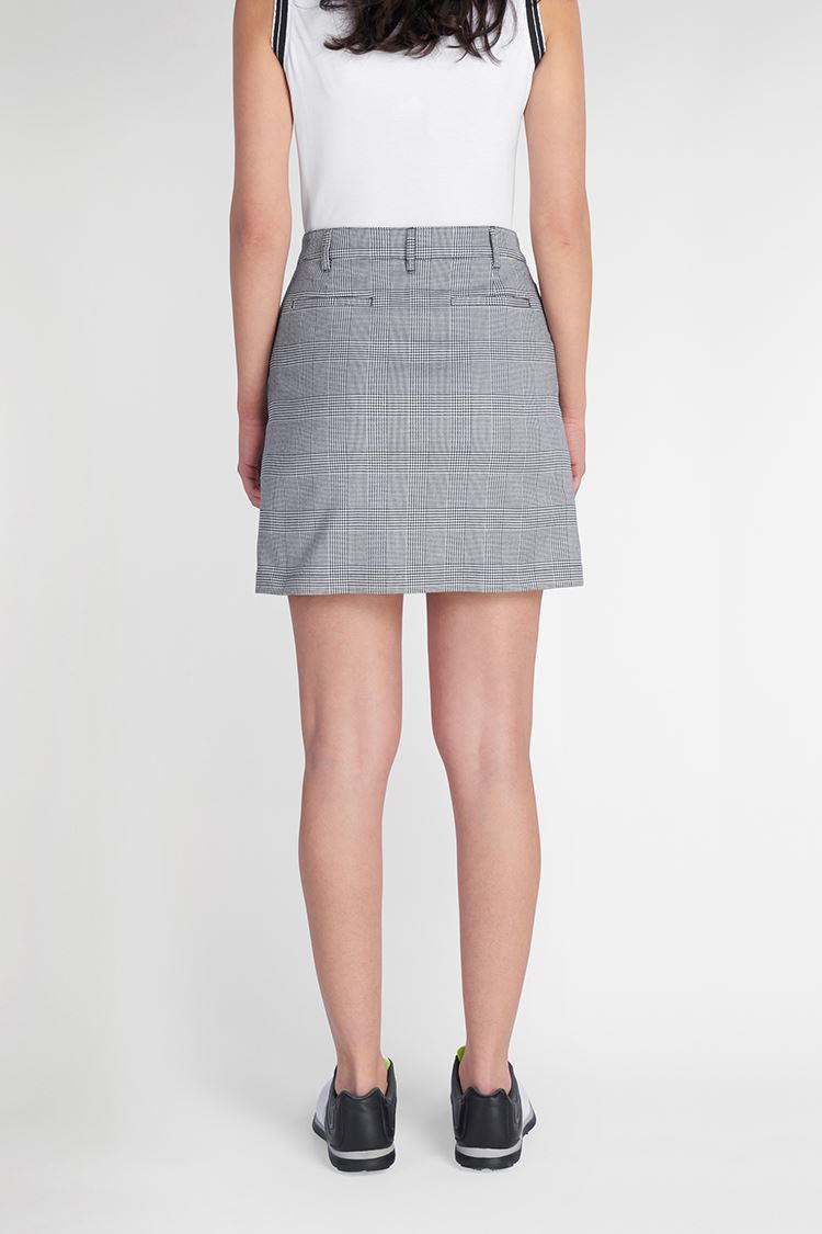 Picture of Green Lamb Ladies Kendra Check Skort - Navy / White