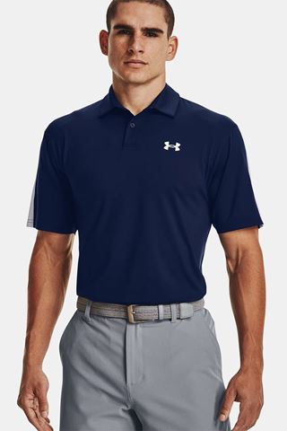 Picture of Under Armour Men's UA T2G Blocked Polo Shirt - Academy / White 408