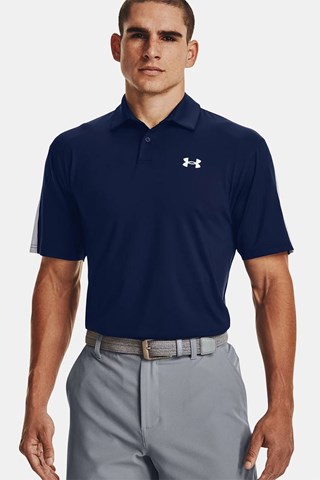 Picture of Under Armour zns Men's UA T2G Blocked Polo Shirt - Academy / White 408