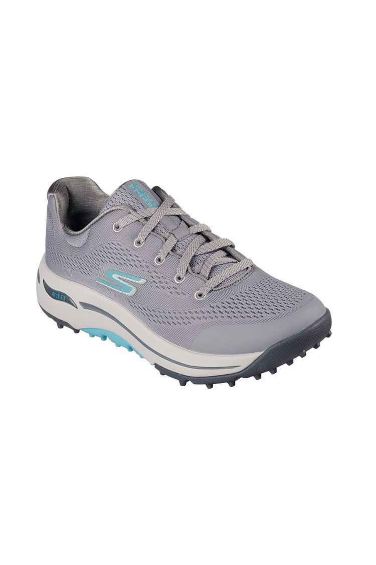 Skechers Women's Go Golf Arch Fit Balance Golf Shoes - Grey / Blue - 123006