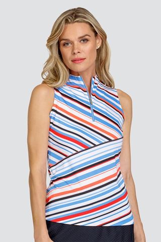 Picture of Tail zns Ladies Angelou Sleeveless Golf Top - Malibu Stripes