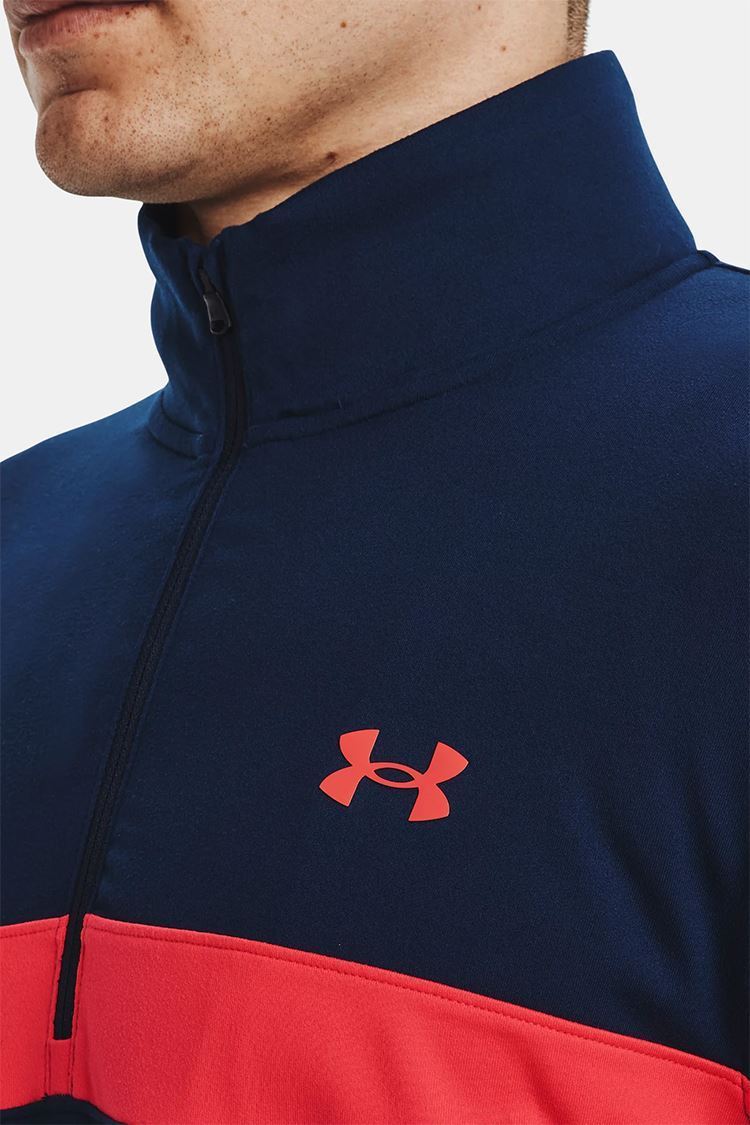 Picture of Under Armour Men's UA Storm Midlayer 1/2 Zip - Academy / Rush Red 409