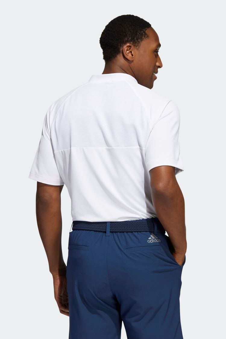 adidas zns Men's Sports Collar Polo Shirt White HA6158