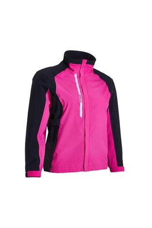 Show details for Abacus Junior Links Rain Jacket - Power Pink 284