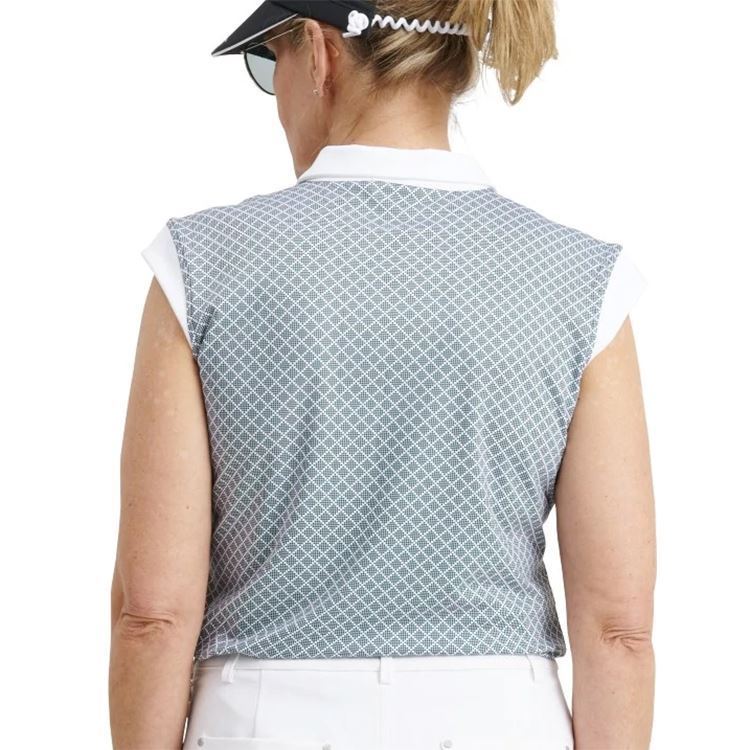 Picture of Abacus Ladies Lily Sleeveless Polo Shirt - Diamond 129