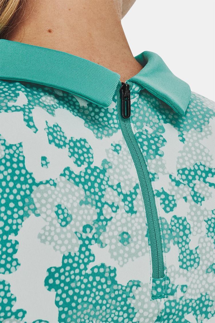 Picture of Under Armour Women's UA Zinger Rise Sleeveless Polo Shirt - Neptune / Metallic Silver  369