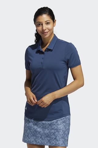 Picture of adidas Women's Ultimate Solid Short Sleeve Polo Shirt - Crew Navy