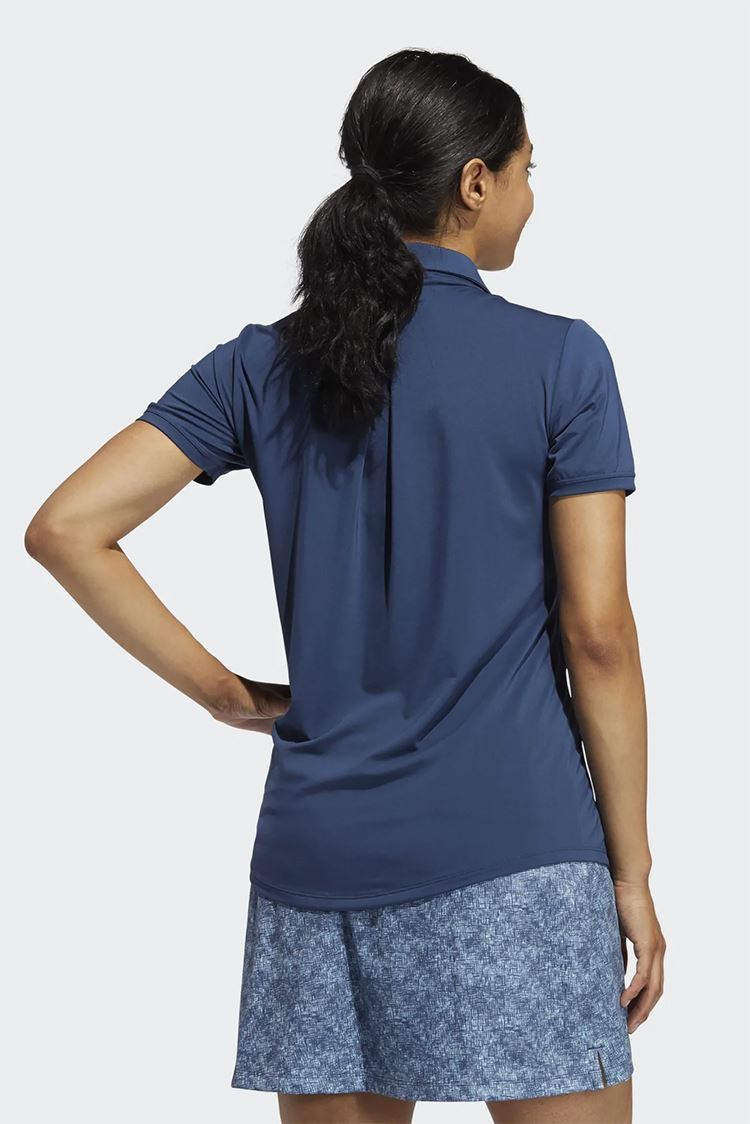 Picture of adidas Women's Ultimate Solid Short Sleeve Polo Shirt - Crew Navy