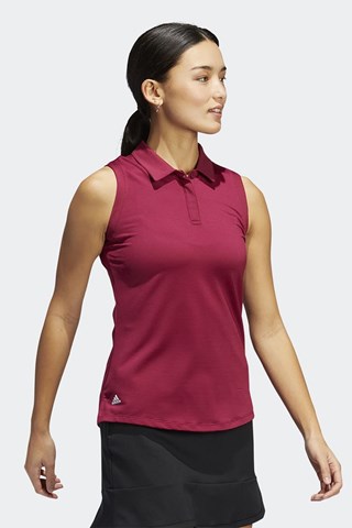 Picture of adidas zns Women's Sleeveless Polo Shirt - Legacy Burgundy