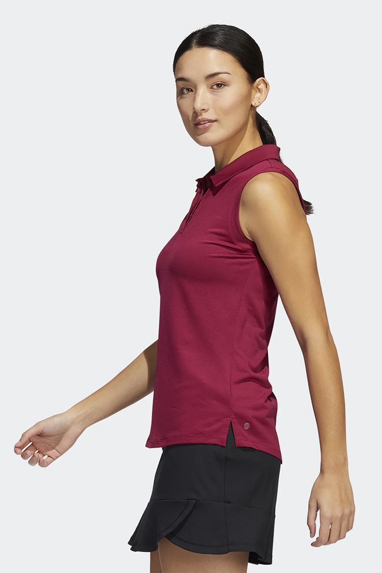 Picture of adidas zns Women's Sleeveless Polo Shirt - Legacy Burgundy