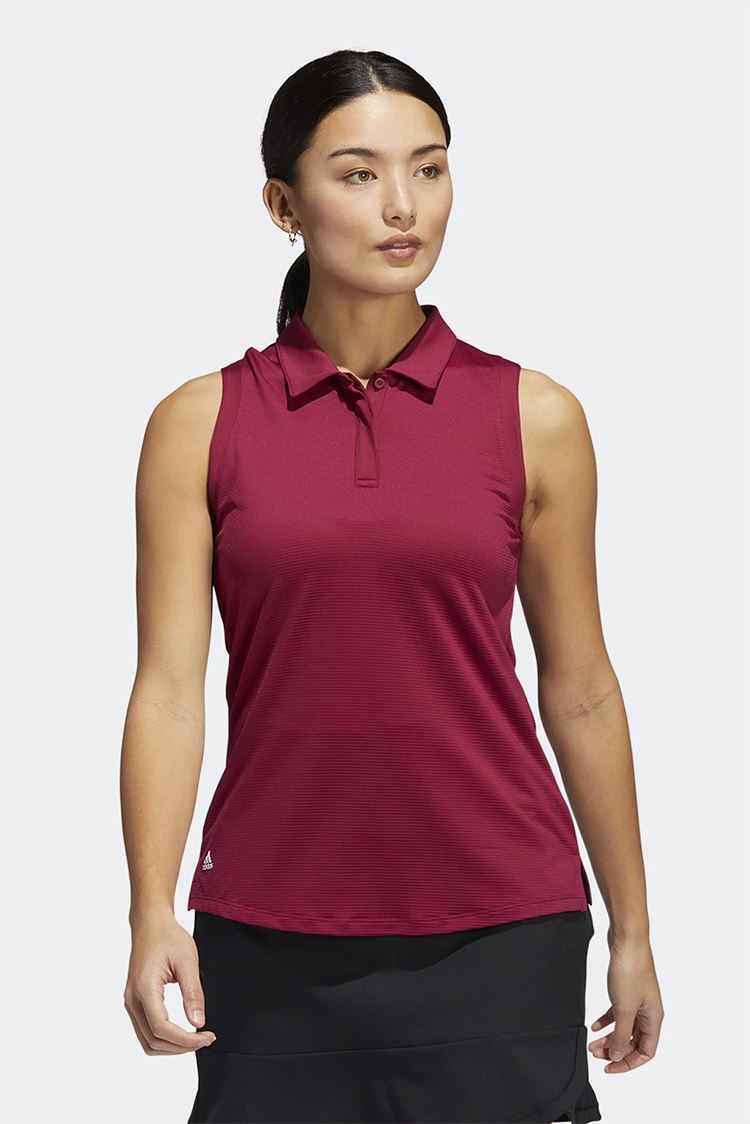 Picture of adidas zns Women's Sleeveless Polo Shirt - Legacy Burgundy