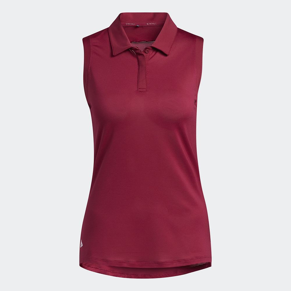 Picture of adidas zns Women's Sleeveless Polo Shirt - Legacy Burgundy