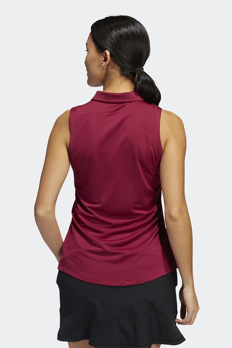 Picture of adidas zns Women's Sleeveless Polo Shirt - Legacy Burgundy