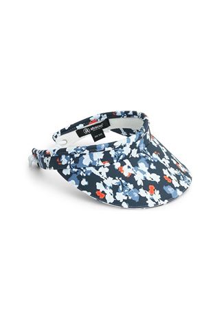 Show details for Abacus Ladies Lily Cable Visor - Navy Flower 313