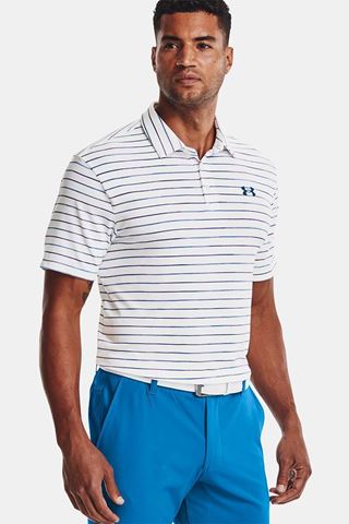 Picture of Under Armour Men's UA Playoff 2.0 Polo Shirt - White / Hendrix 140
