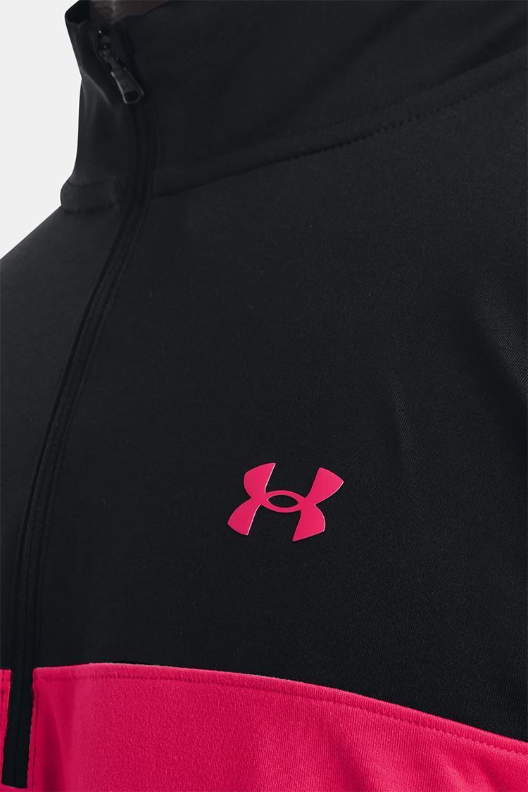 Picture of Under Armour Men's UA Storm Midlayer 1/2 Zip - Black / Penta Pink 002