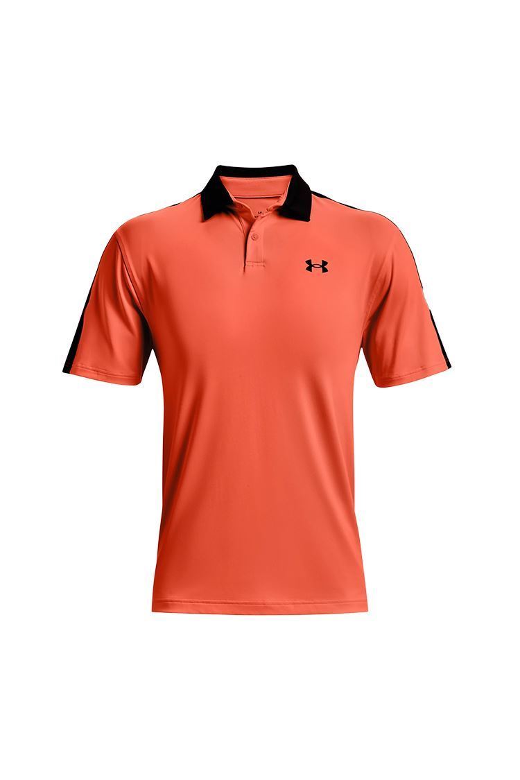 Picture of Under Armour zns Men's UA T2G Blocked Polo Shirt - Electric Tangerine / Black 824