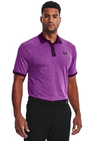 Picture of Under Armour Men's UA Playoff 2.0 Heather Polo Shirt - Hendrix / Mega Magenta 529