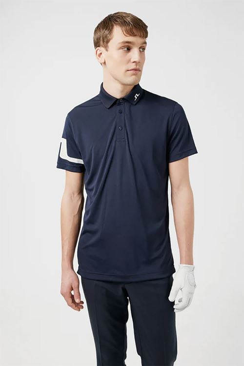 J.Lindeberg Men's Heath Regular Fit Golf Polo shirt - JL Navy 6855 ...