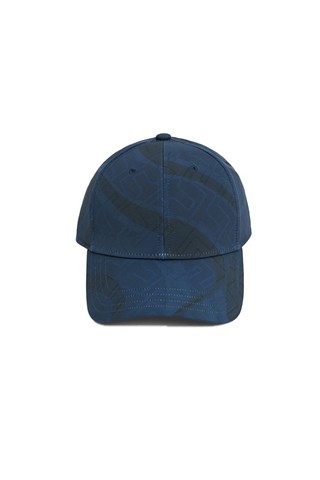 Picture of J.Lindeberg ZNS Men's Swirl Golf Print Cap - Navy Swirl Bridge Monogram