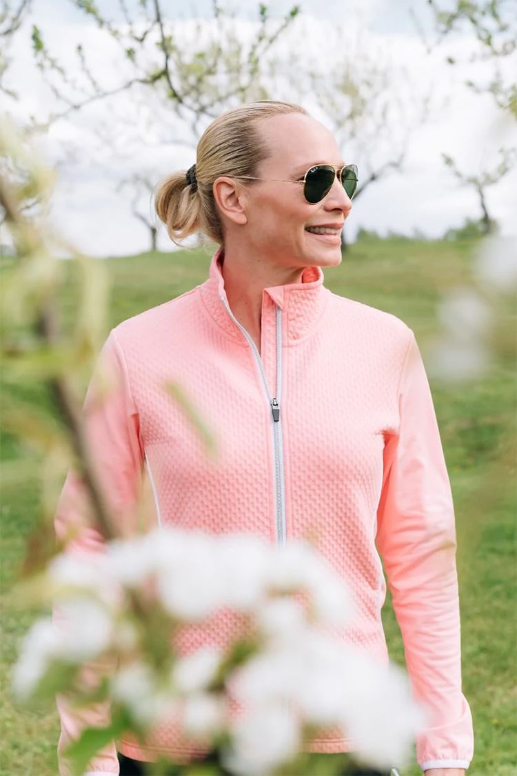 Picture of Abacus Ladies Scramble Full Zip Fleece Jacket - Flamingo Pink 282