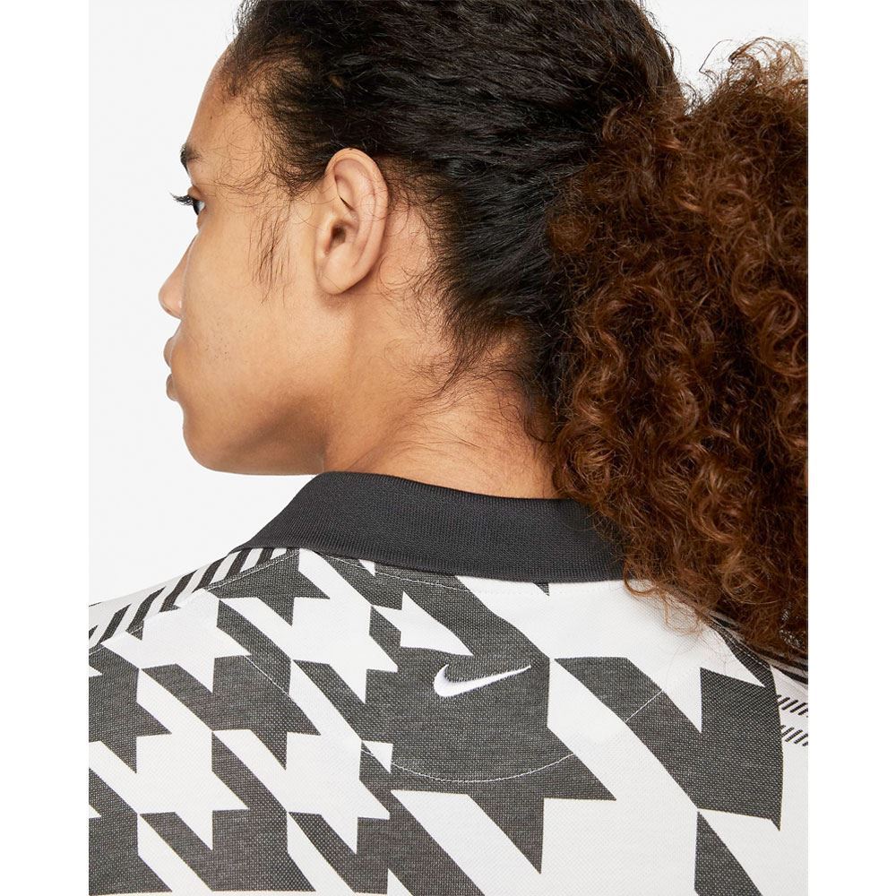 Picture of Nike Men's Plaid Mesh Golf Polo Shirt - White