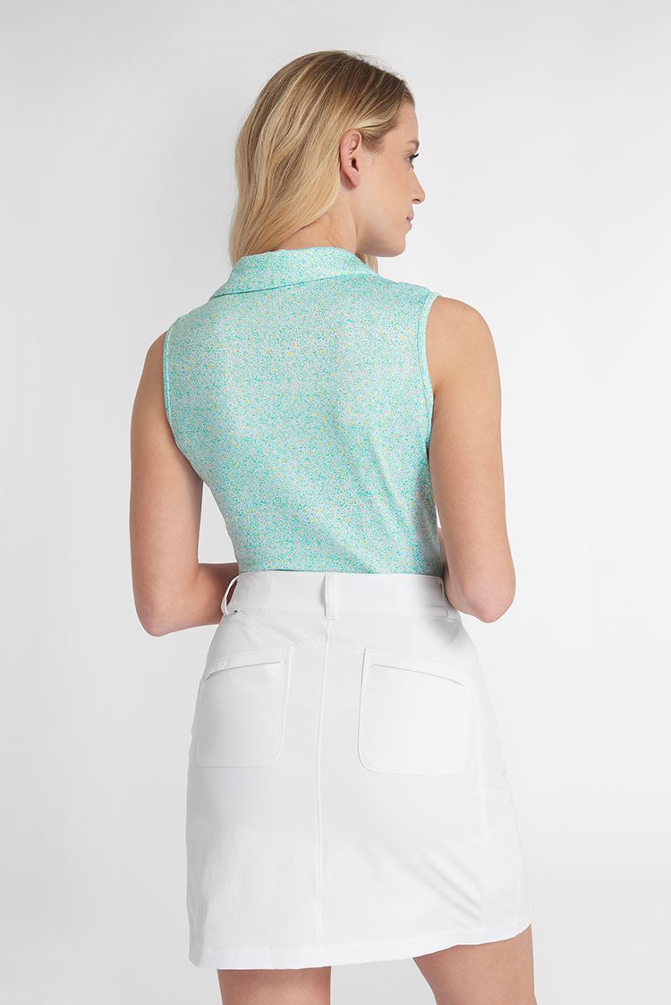 Picture of Calvin Klein zns Ladies Alden Sleeveless Polo Shirt - Light Opal