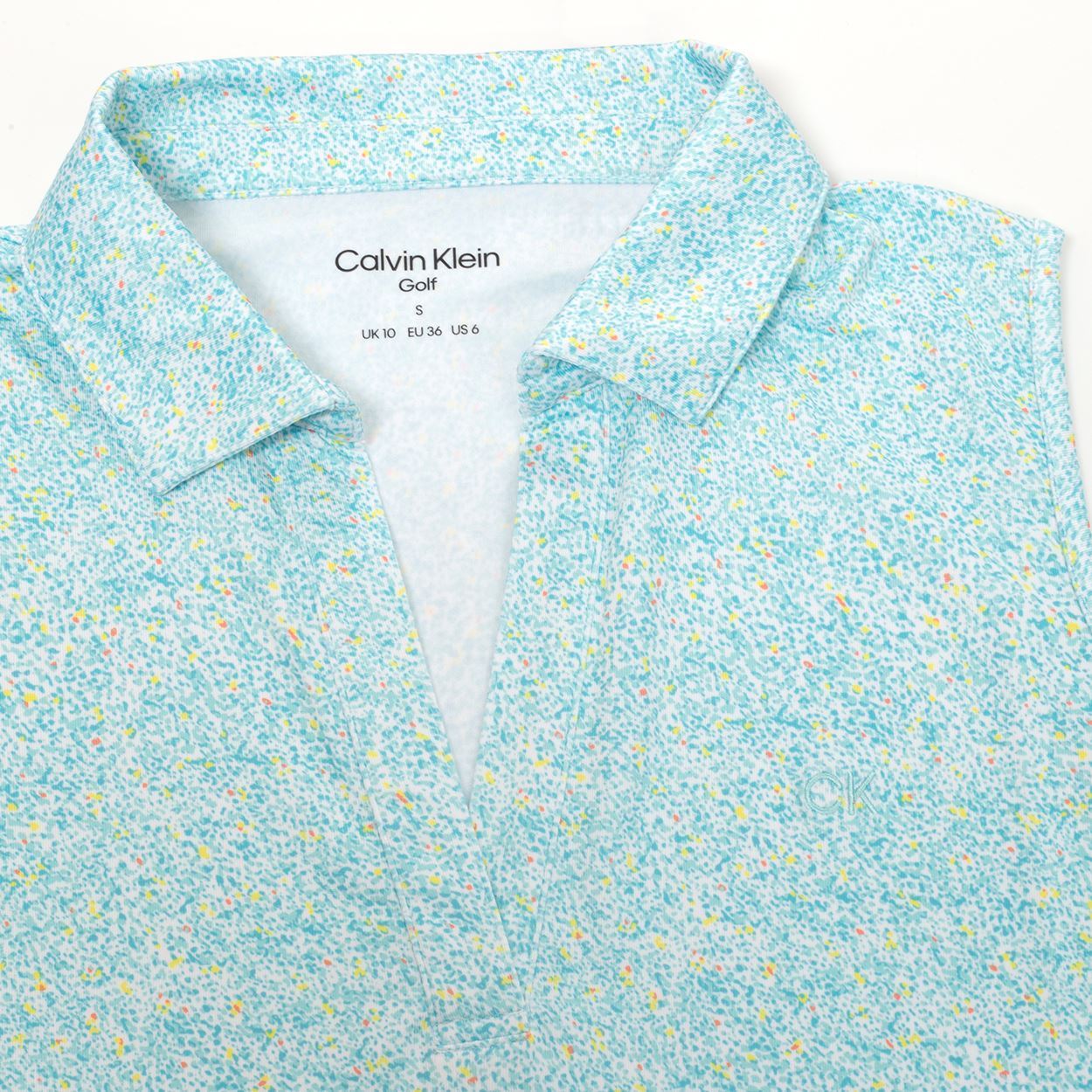 Picture of Calvin Klein zns Ladies Alden Sleeveless Polo Shirt - Light Opal