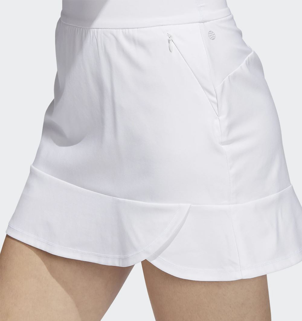 adidas Women's Frill Golf Skort - White - HG1195