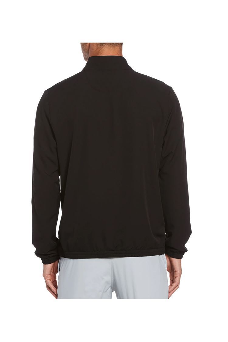 Picture of Original Penguin Men's Blocked 1/4 Zip Windshirt - Caviar 001 - LARGE ONLY