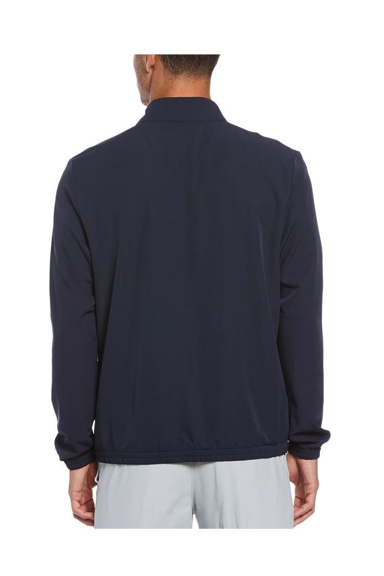 Picture of Original Penguin Men's Blocked 1/4 Zip Windshirt - Black Iris 417