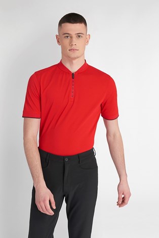 Show details for Calvin Klein Men's Del Monte Polo Shirt - Card Red - Large Only