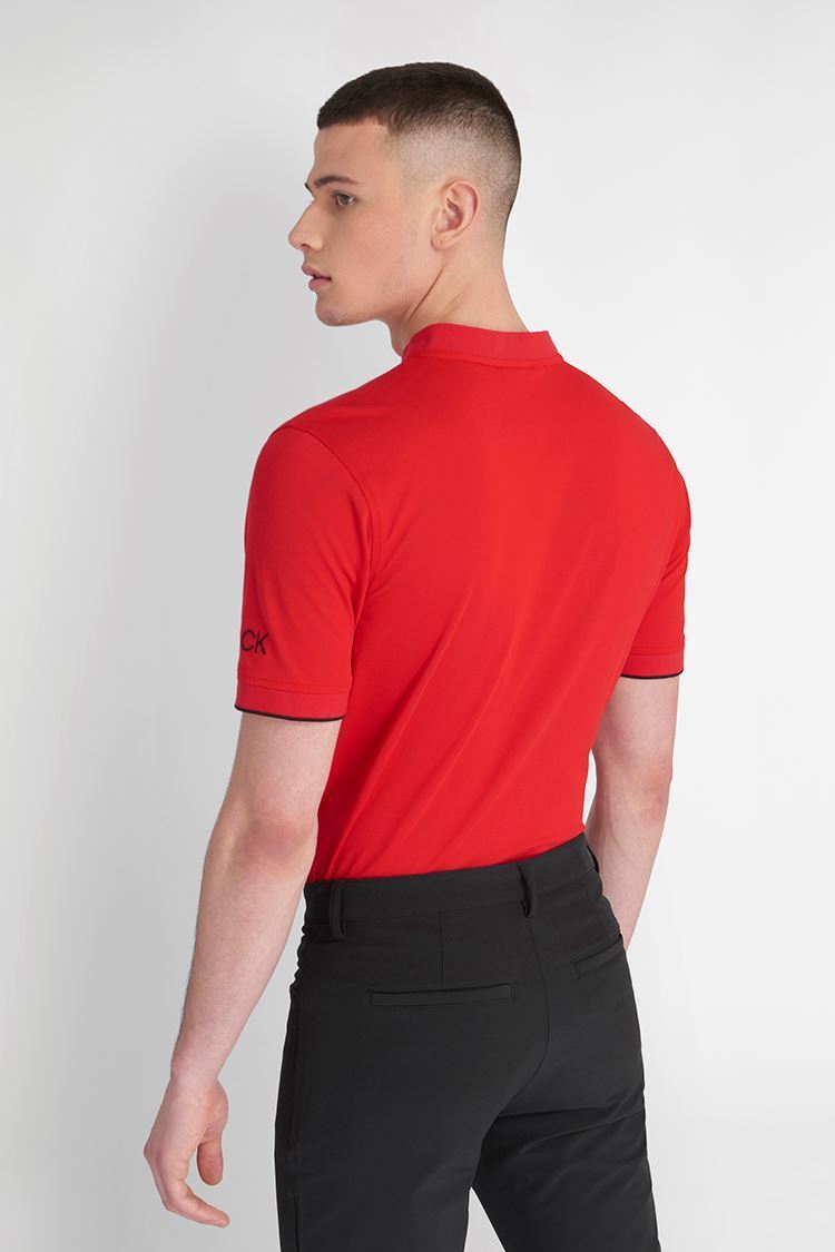 Picture of Calvin Klein Men's Del Monte Polo Shirt - Card Red - LARGE ONLY