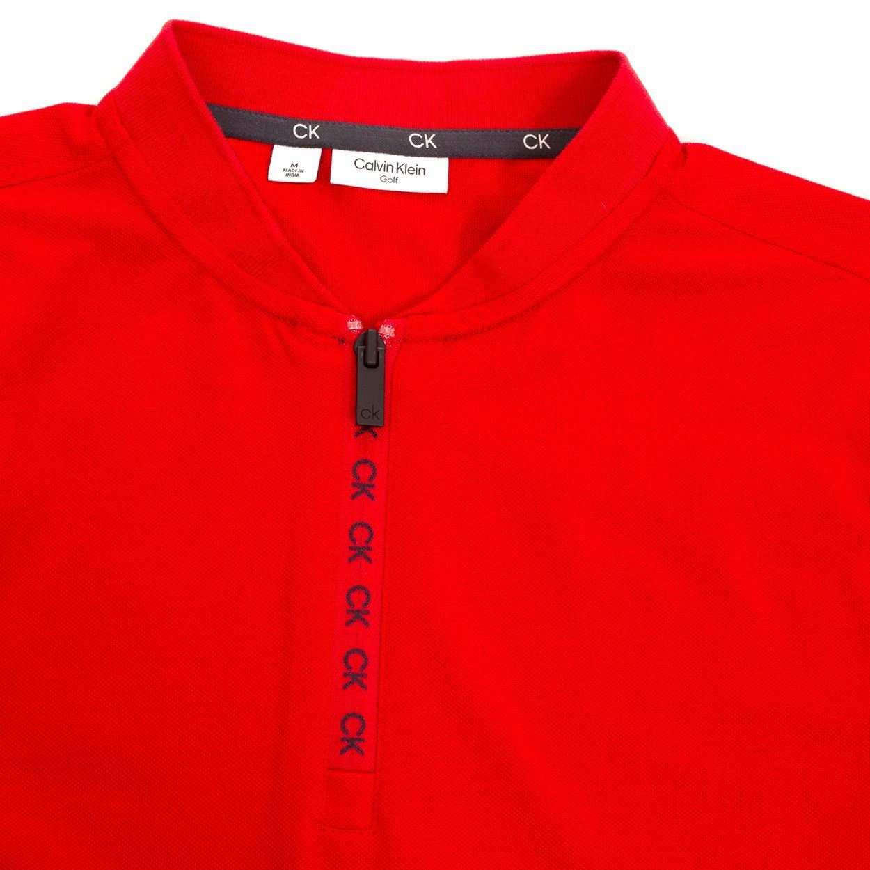 Picture of Calvin Klein Men's Del Monte Polo Shirt - Card Red - LARGE ONLY