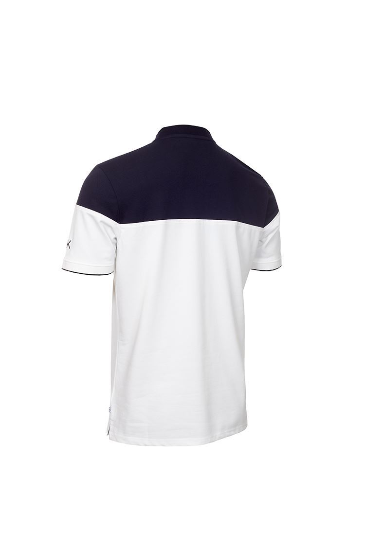 Picture of Calvin Klein Men's Cypress Polo Shirt - White / Navy - XXL Only