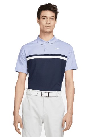 Picture of Nike Men's Dri Fit Victory Colour Block Polo Shirt - Light Thistle 569 - XL Only