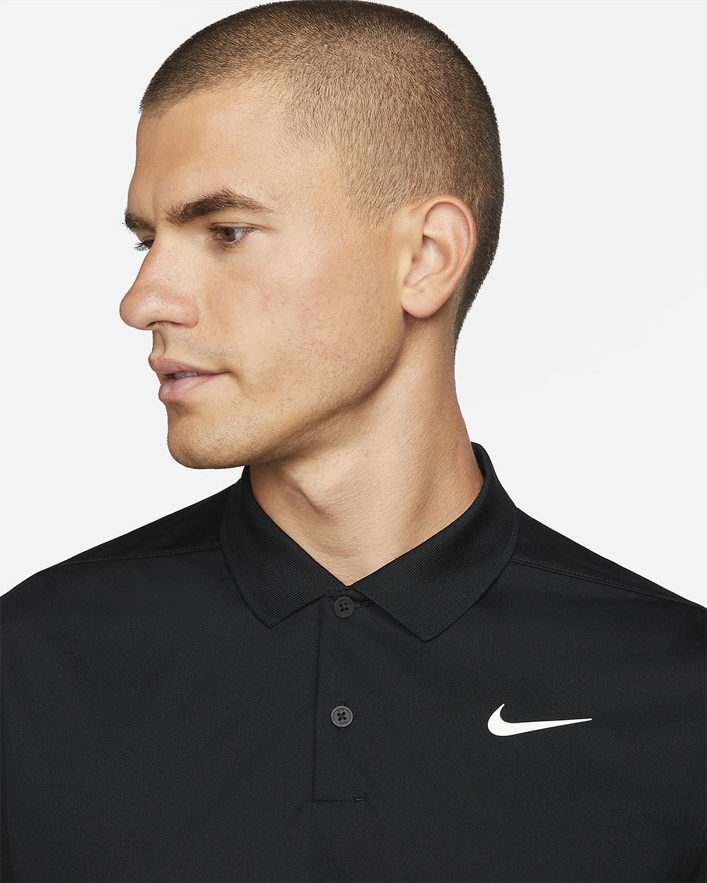 Nike Men's Dri Fit Victory Long Sleeve Polo Shirt Black 010 DN2344