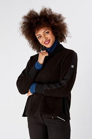 Picture of Swing out Sister Ladies Manuka Cosy Fleece Sweater - Black
