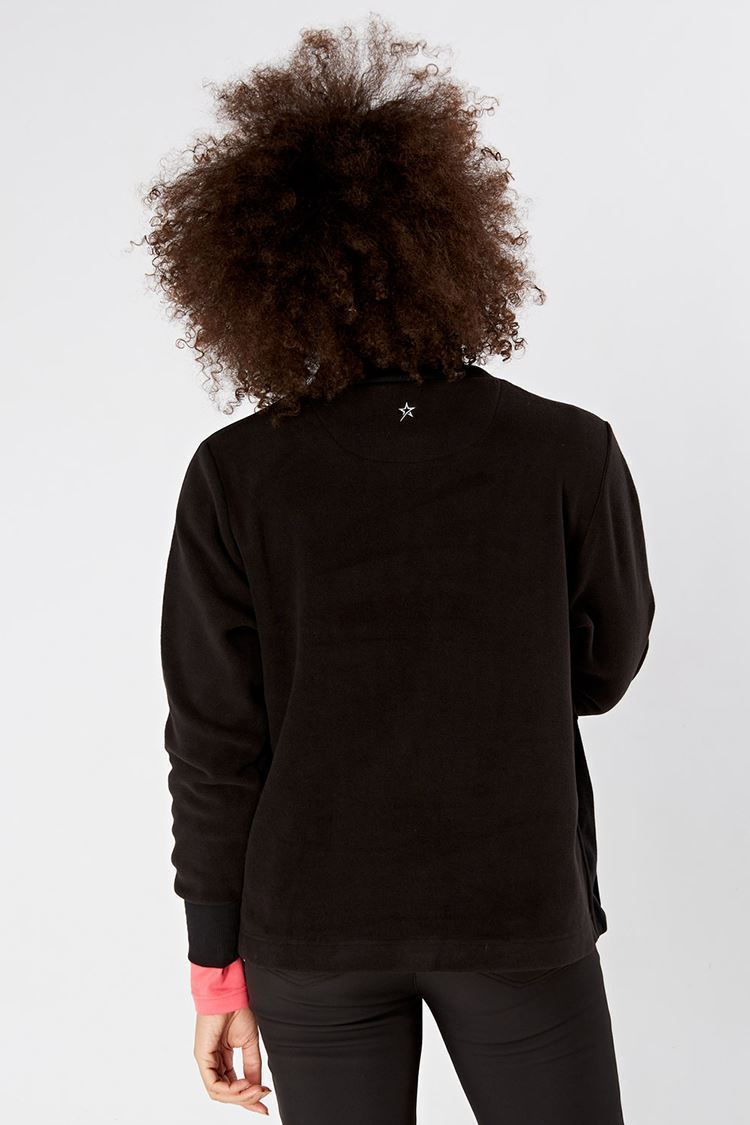 Picture of Swing out Sister Ladies Manuka Cosy Fleece Sweater - Black