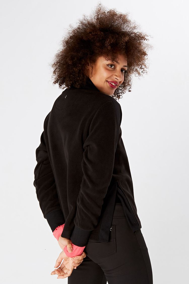 Picture of Swing out Sister Ladies Manuka Cosy Fleece Sweater - Black