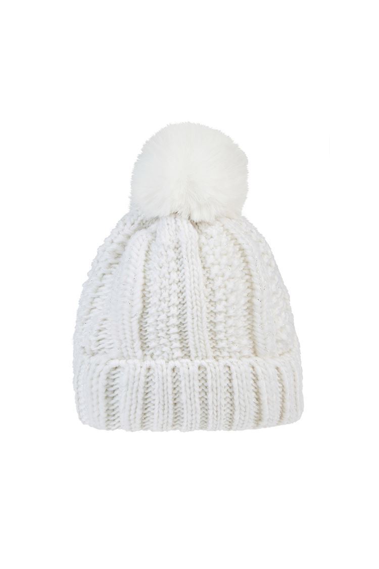Picture of Swing out Sister zns Ladies Myrrh Bobble Hat - Snow White