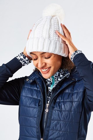Picture of Swing out Sister zns Ladies Myrrh Bobble Hat - Snow White