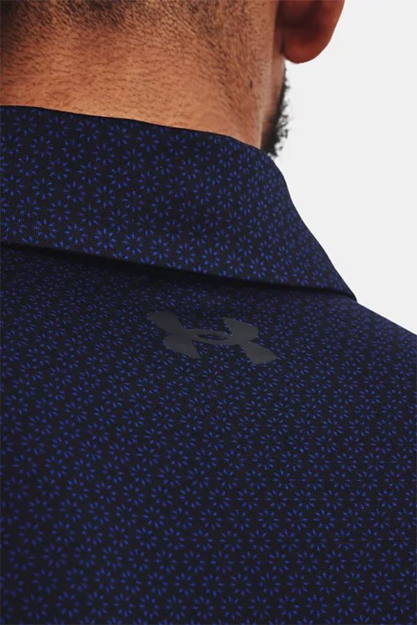 Picture of Under Armour Men's UA T2G Printed Polo Shirt - Black / Bauhaus Blue 002