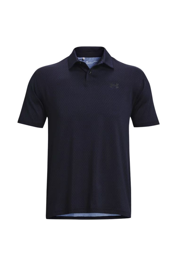 Picture of Under Armour Men's UA T2G Printed Polo Shirt - Black / Bauhaus Blue 002