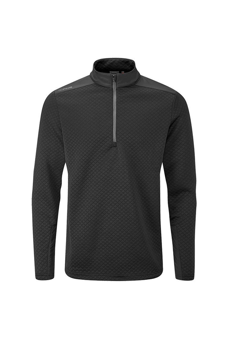 Ping Golf Men's Marshall Half Zip Fleece Sweater - Black / Black - P03546