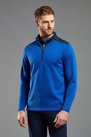 Picture of Ping Golf zns Men's Marshall Half Zip Fleece Sweater - North Sea /Navy