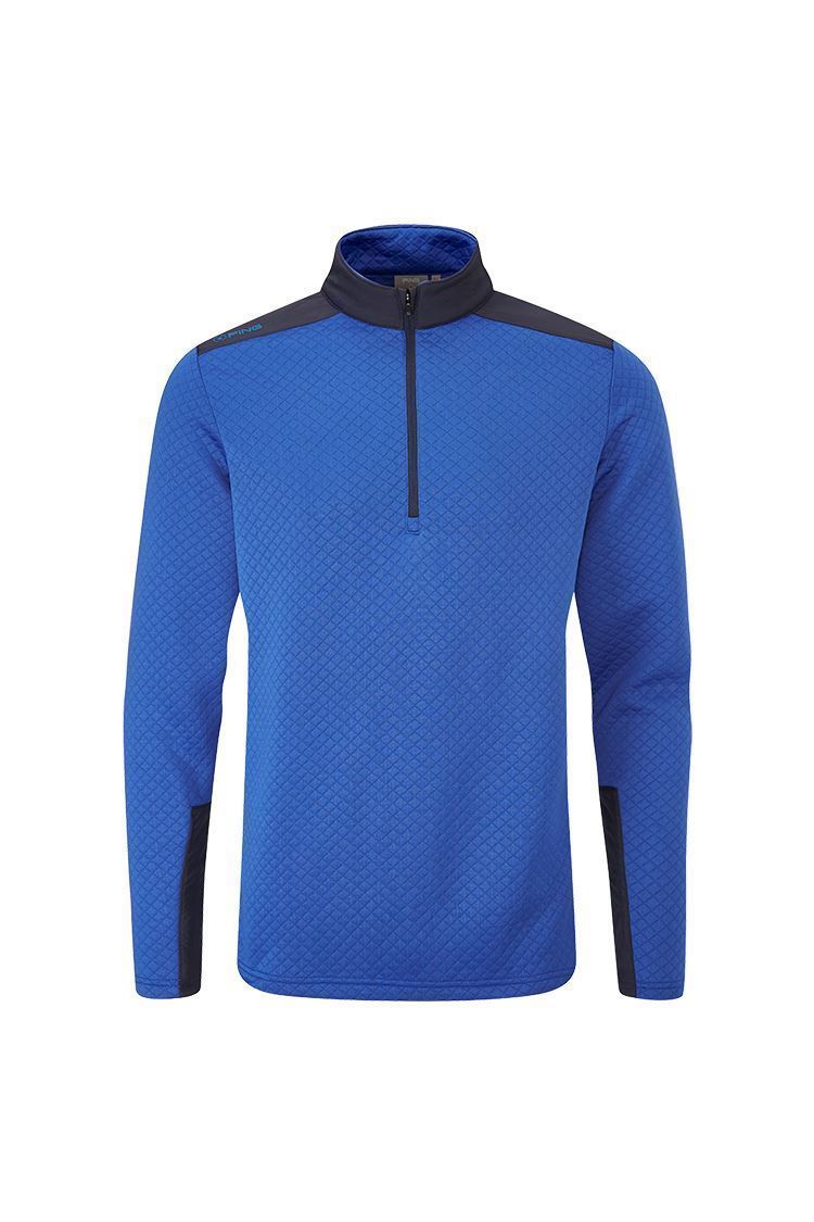 Ping Golf Men's Marshall Half Zip Fleece Sweater - North Sea /Navy - P03546