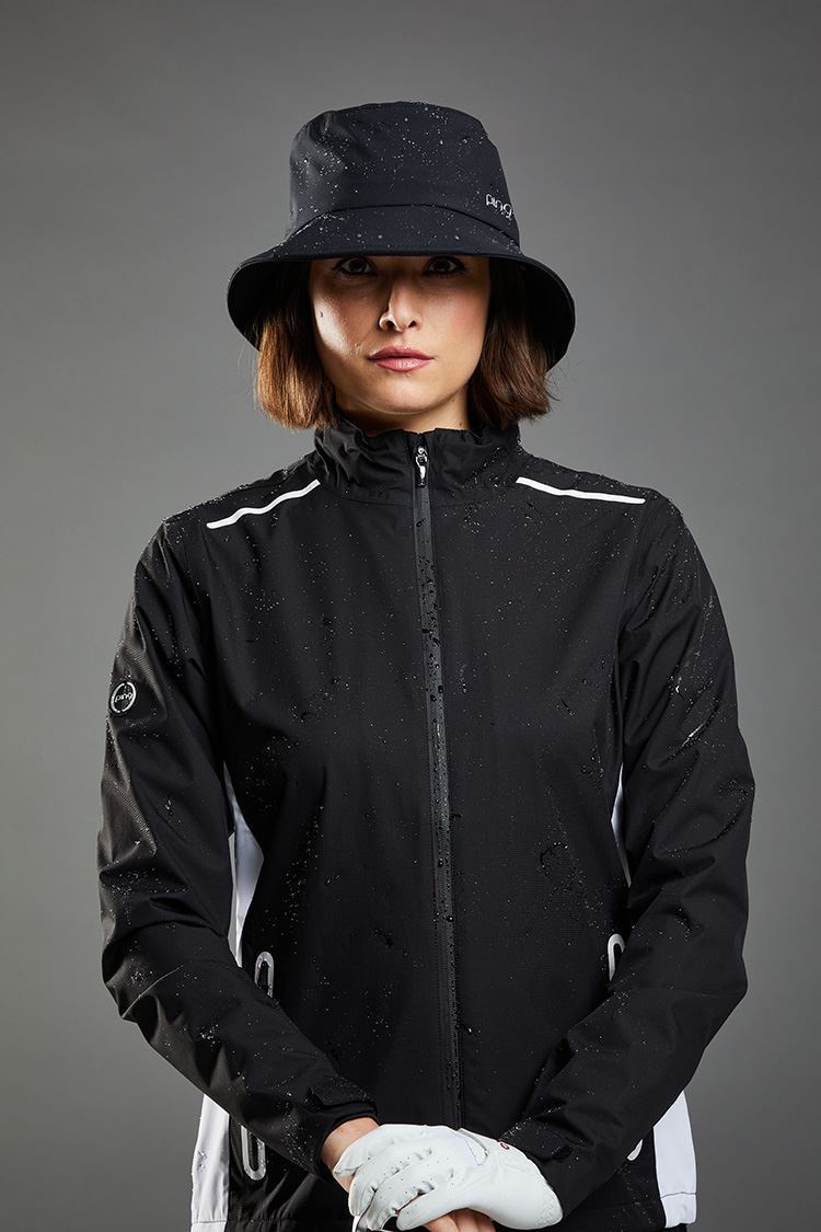 Picture of Ping Ladies Jayda Waterproof Jacket - Black / White