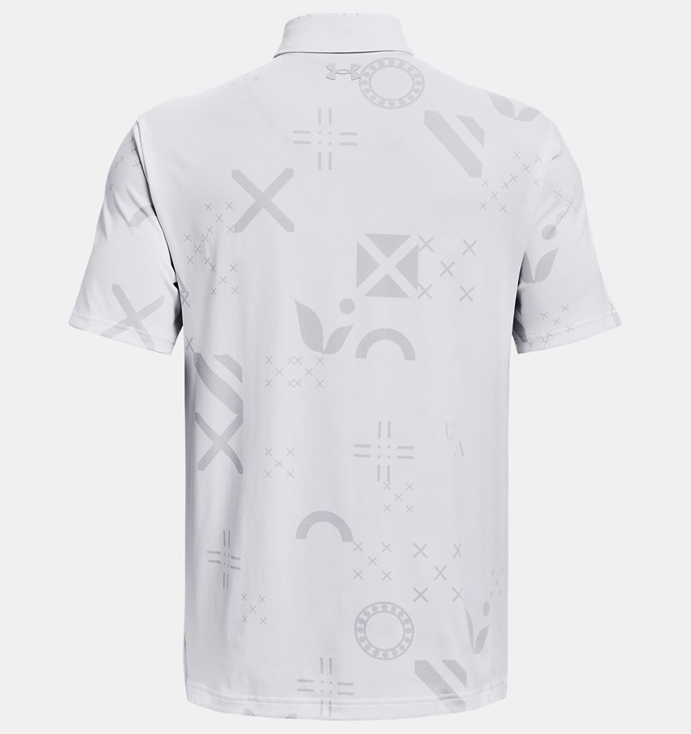 Picture of Under Armour zns Men's UA Playoff Polo 2.0 - White / Halo Grey 147